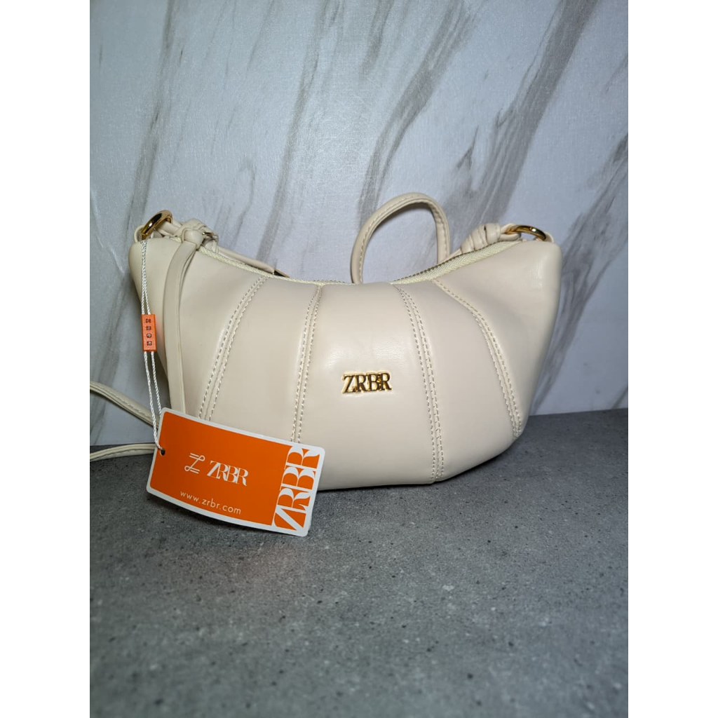 ZRBR Tas Selempang Wanita Cream Free Dustbag