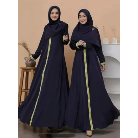 ABAYA MADINAH ARABIC STYLE Renda bordir gamis hitam dress arab Saudi bordir turkey