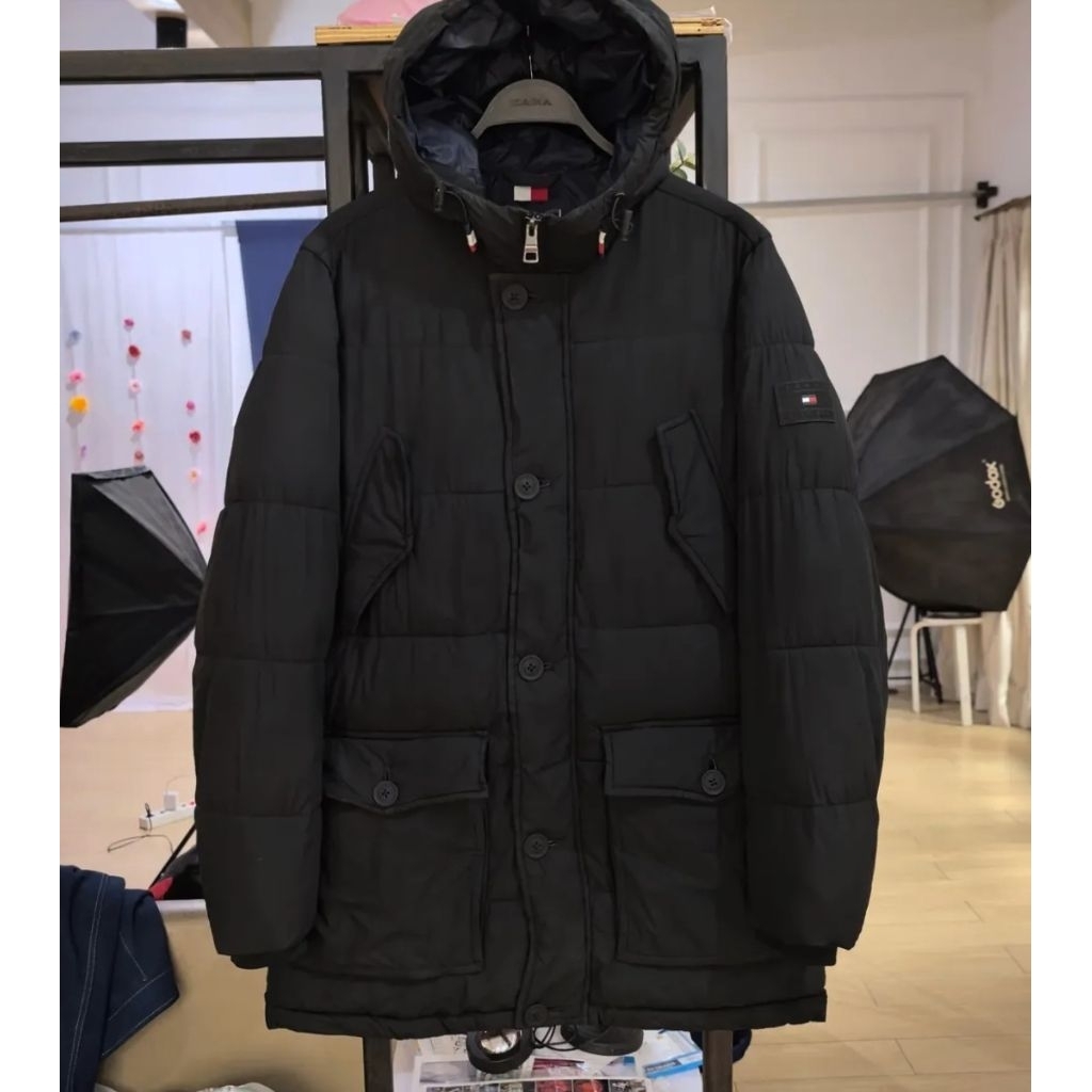 jacket puffer by Tommy Hilfiger essential rocki parka scn brand original