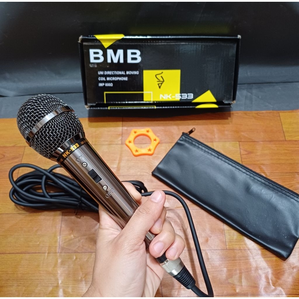 Mikrofon BMB mik kabel mic microphone kabel panjang ± 4meter