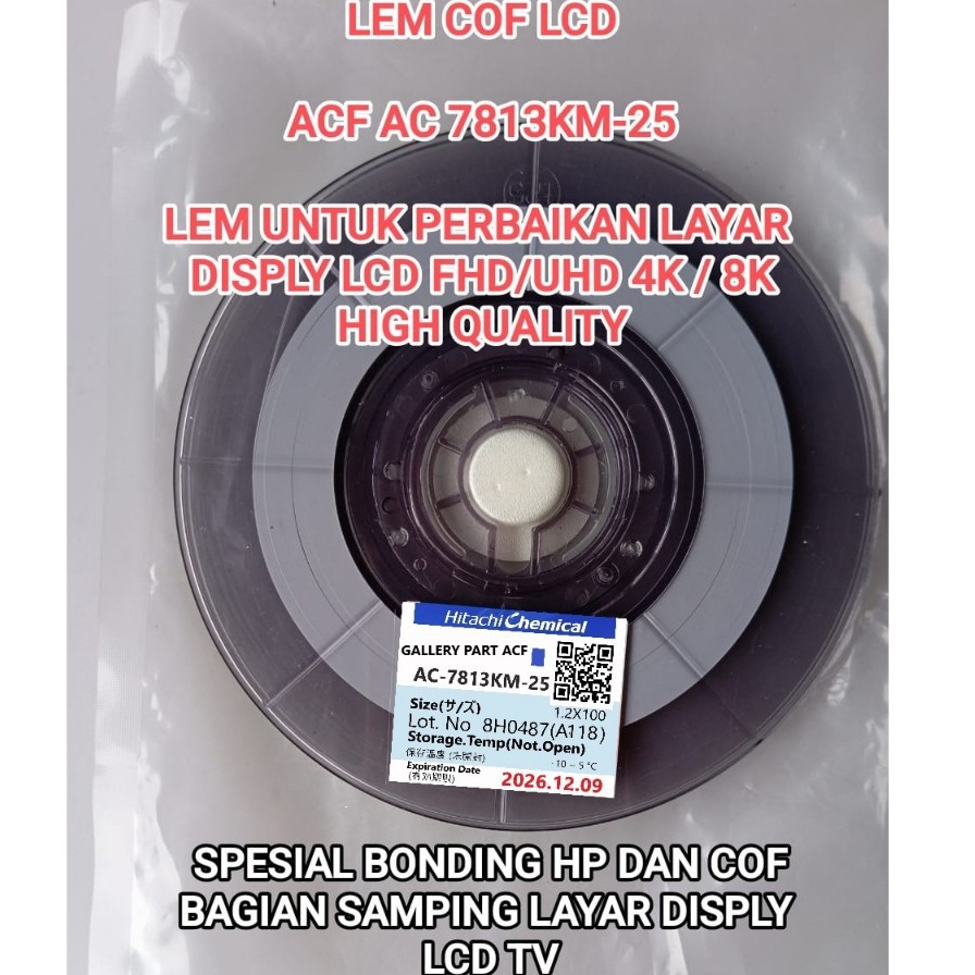 acf ac 7813km acf ac 9865ay Lem PEREKAT KABEL FLEXIBEL COF LCD DAN LEM COF DAN COF TICON