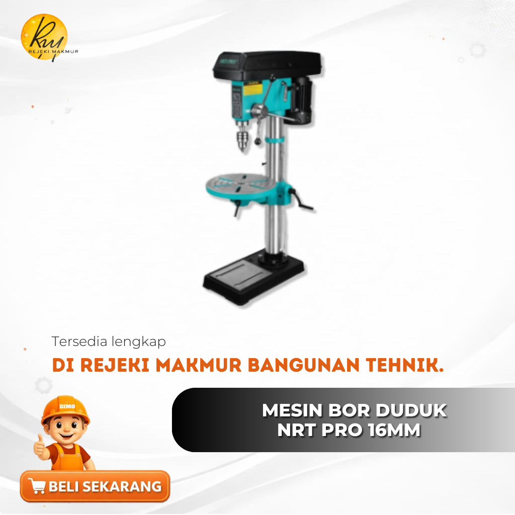Mesin Bor Duduk 16 mm NRT PRO / NRT - PRO 16mm Bench Drill Heavy Duty