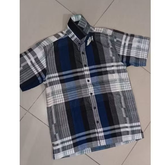 Kemeja Pria Dewasa Kotak Kotak