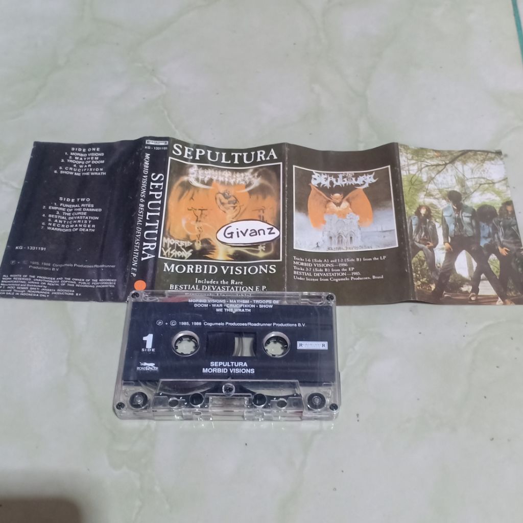 kaset pita SEPULTURA - Morbid Visions