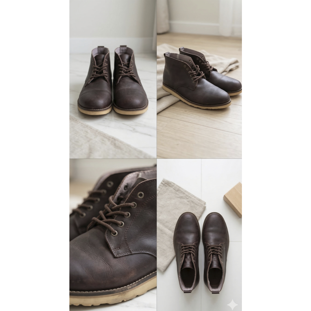 Sepatu Boots Plain Chukka
