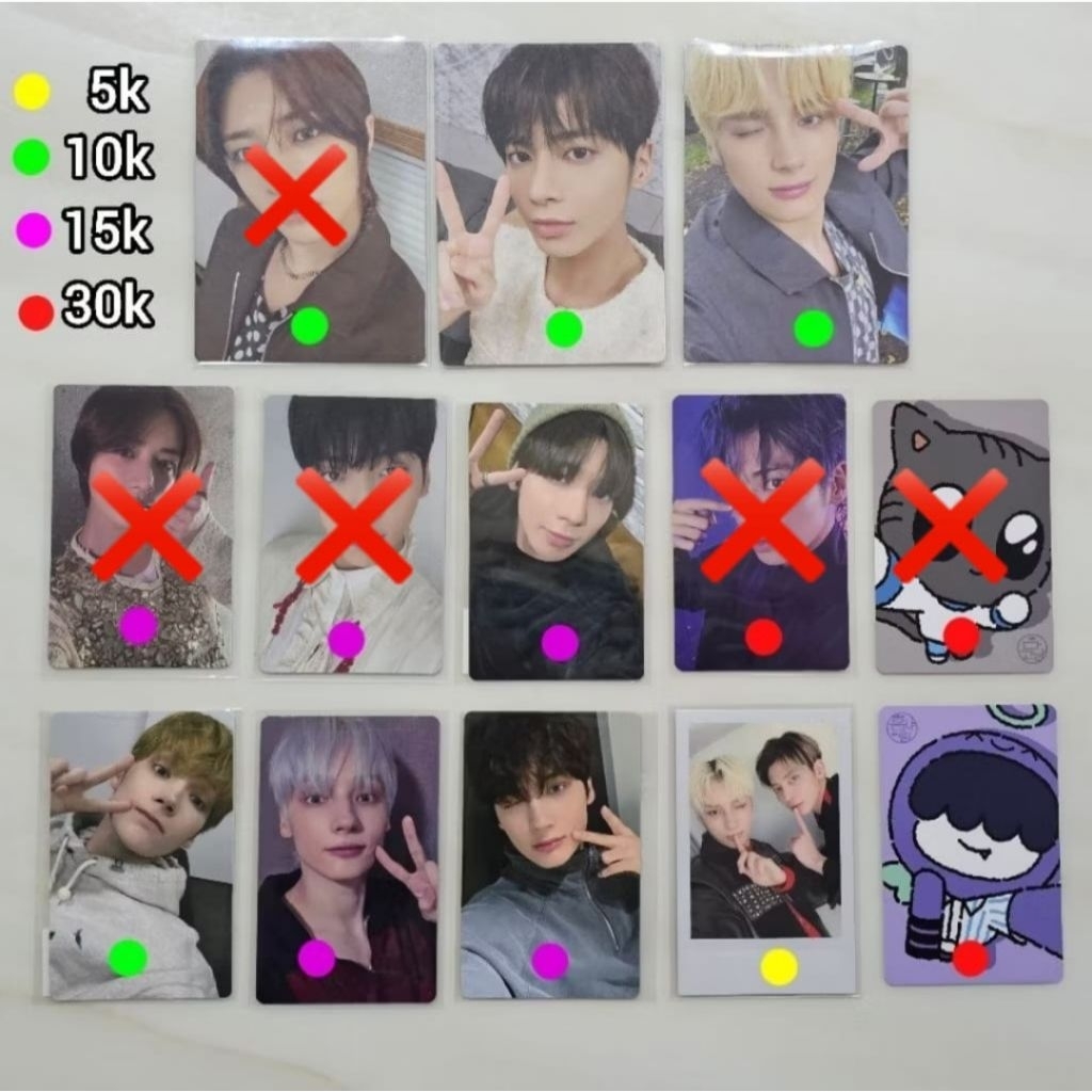 Photocard TXT soobin beomgyu taehyun kai tnc freefall tcc flight or escape foe tsct the star chapter