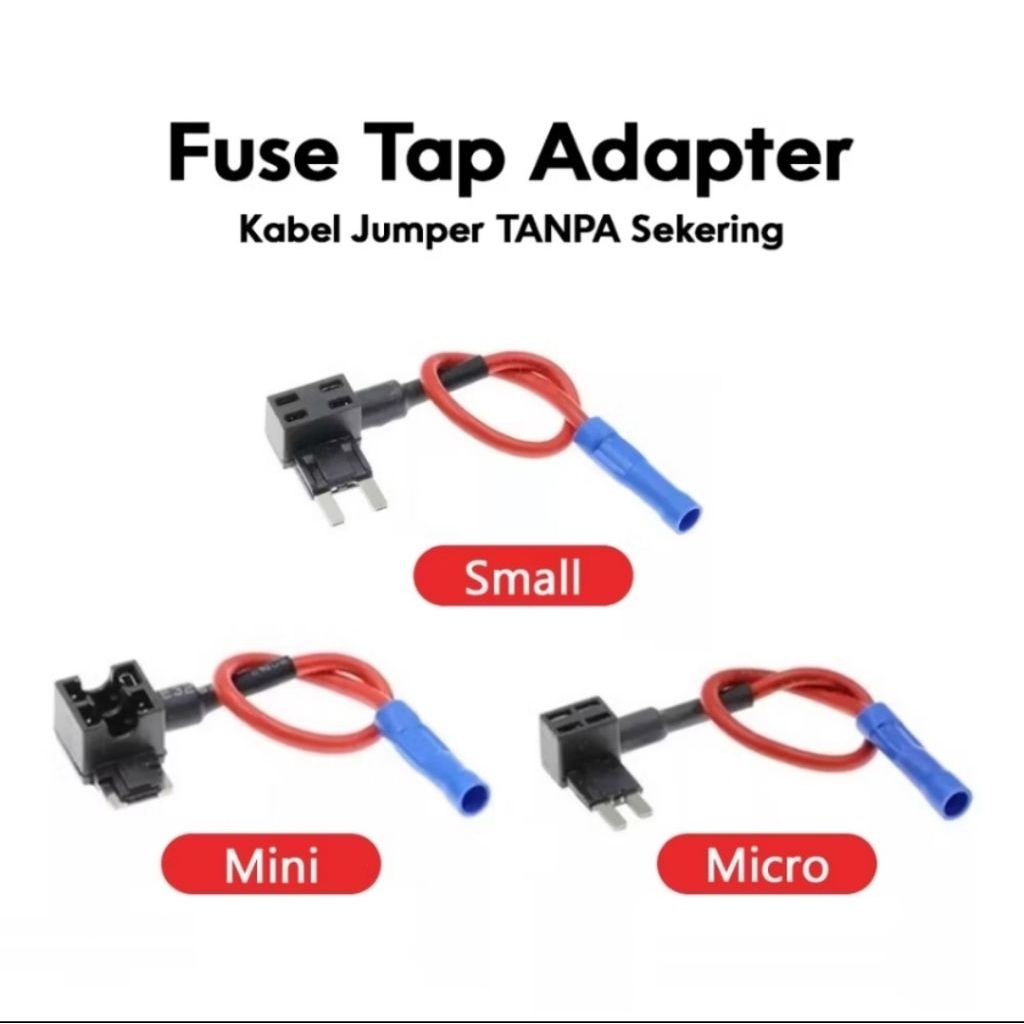 Fuse Tap Micro Socket Fuse Kabel jumper Fuse Micro Soket Fuse Mobil