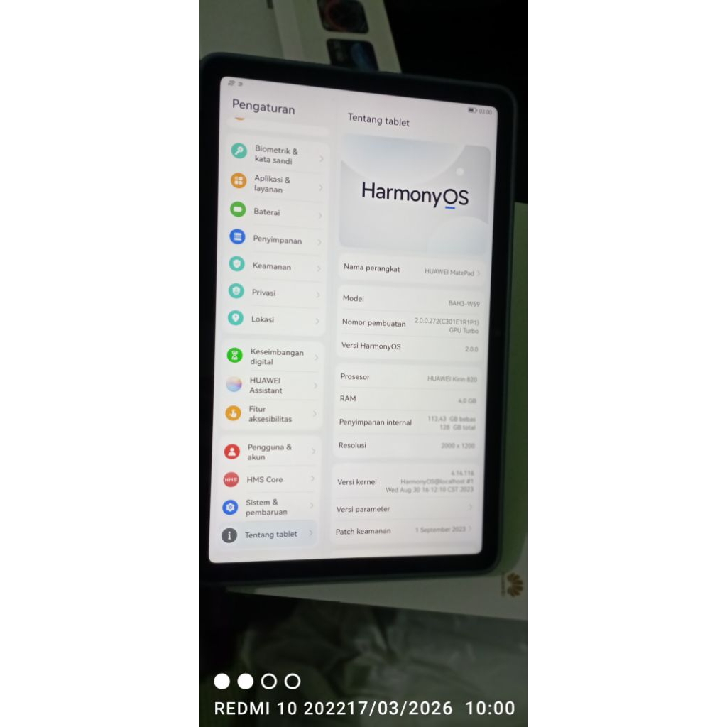 Tablet Huawei Matepad R 10.4 2022 second kondisi istimewa