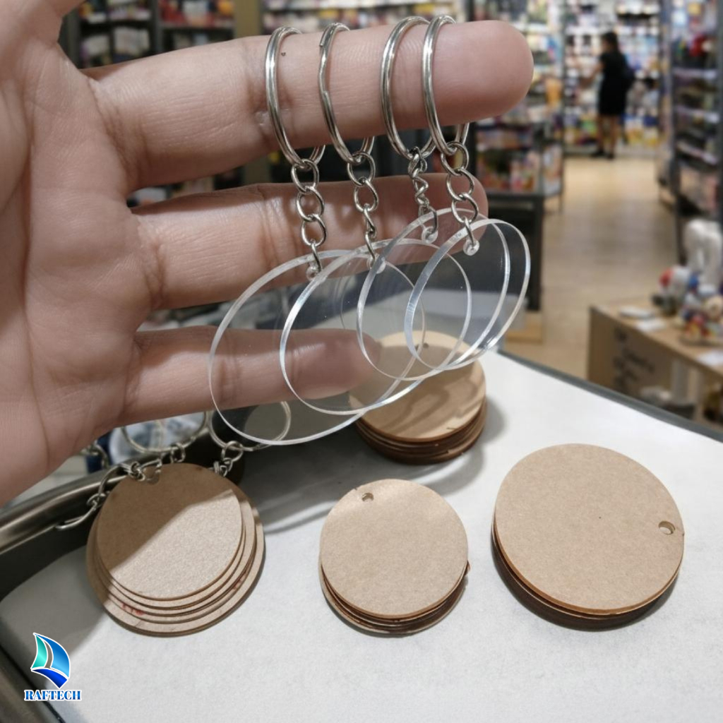 Bulatan Diameter 30mm / 3cm Akrilik Bening  Lingkaran Bulat