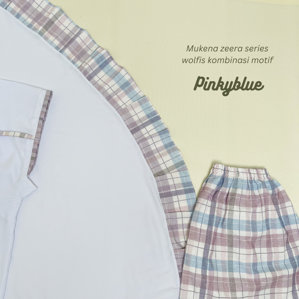 MUKENA SANTRI - Zeera Series - Mukena Motif Mukena Santriwati - Mukena Sirenakia