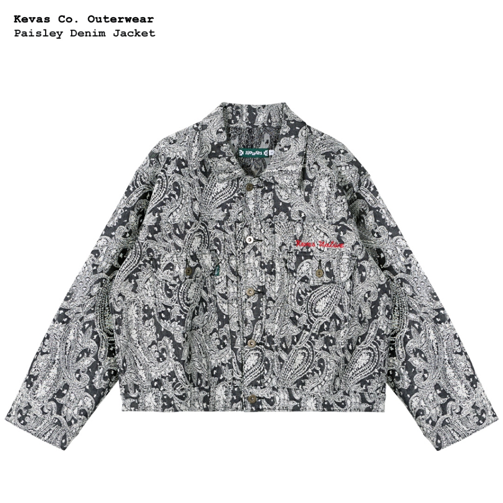 Kevas Paisley Denim Jacket