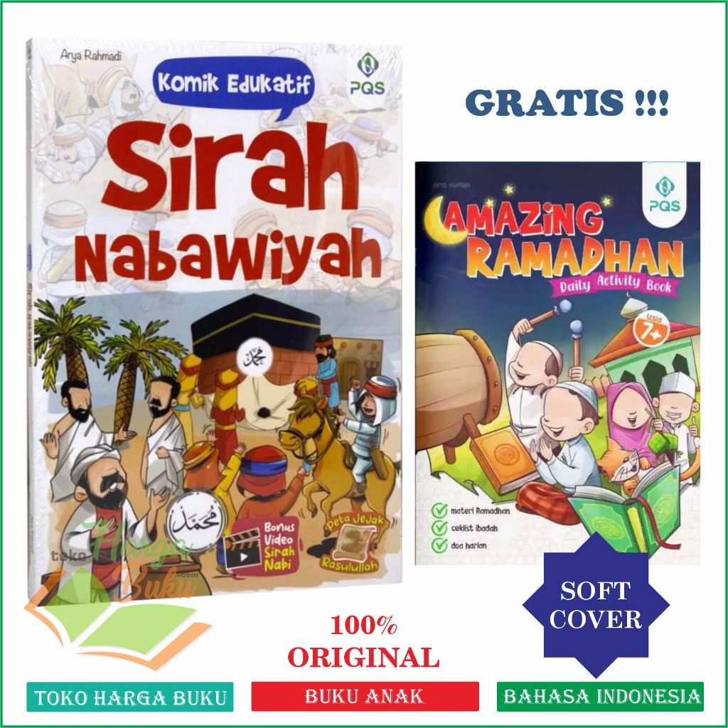 Foto Komik Edukatif Sirah Nabawiyah FULL COLOR Siroh Kisah Nabi Muhammad For Kids Buku Anak Islami Original - PQS