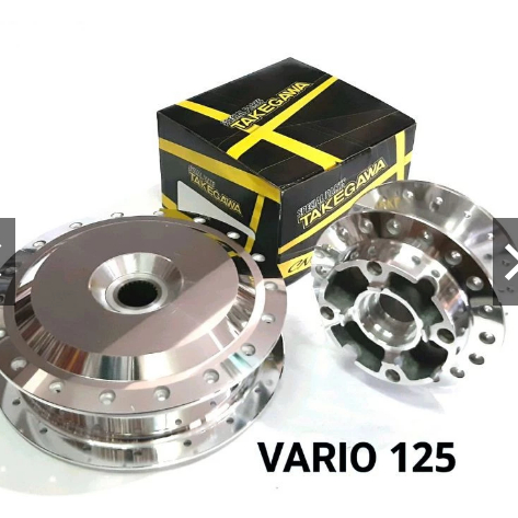 tromol set depan belakang crome vario 125 vario 150 old takegawa