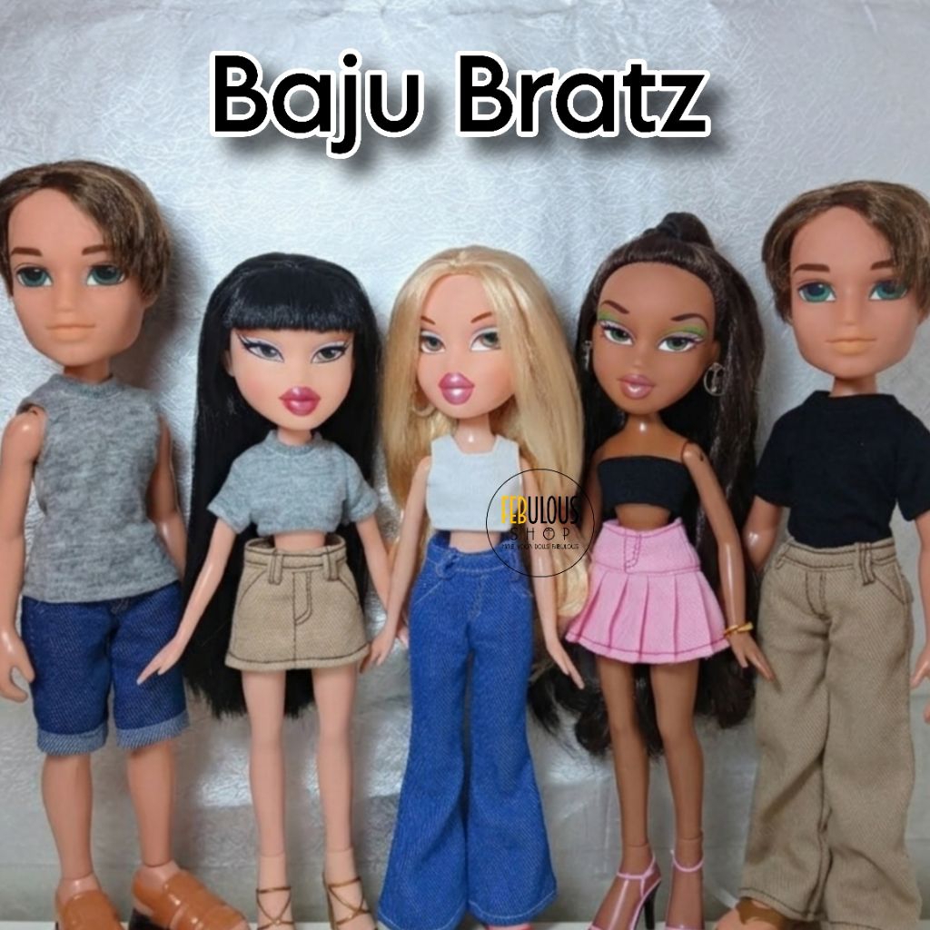 Kaos Tshirt untuk boneka Bratz | Baju untuk Boneka Bratz | FEBulousshop