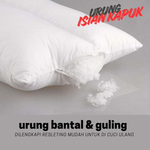 Urung Bantal Resleting Dan Urung Guling Motif Embos Urung untuk diisi kapuk