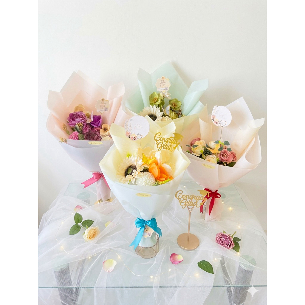 Korean Bouquet | Buket Korea | Buket Wisuda | Buket Kota Malang | Buket Bunga Artificial | Buket Mal