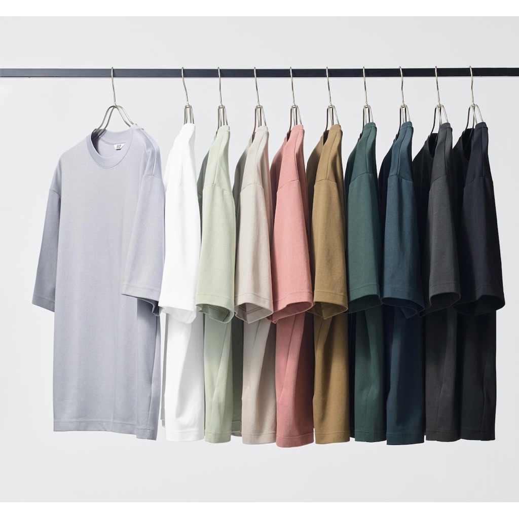 Kaos polos Oversize crewneck uniqlo