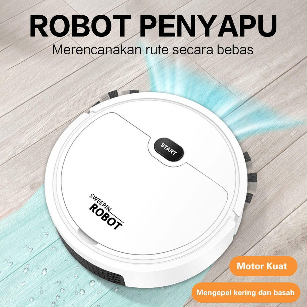 DEBU PEMBERSIH SAPU LANTAI PEL ROBOT ROBOT VACUUM LANTAI PEL SMART DEBU PEL SAPU PEL