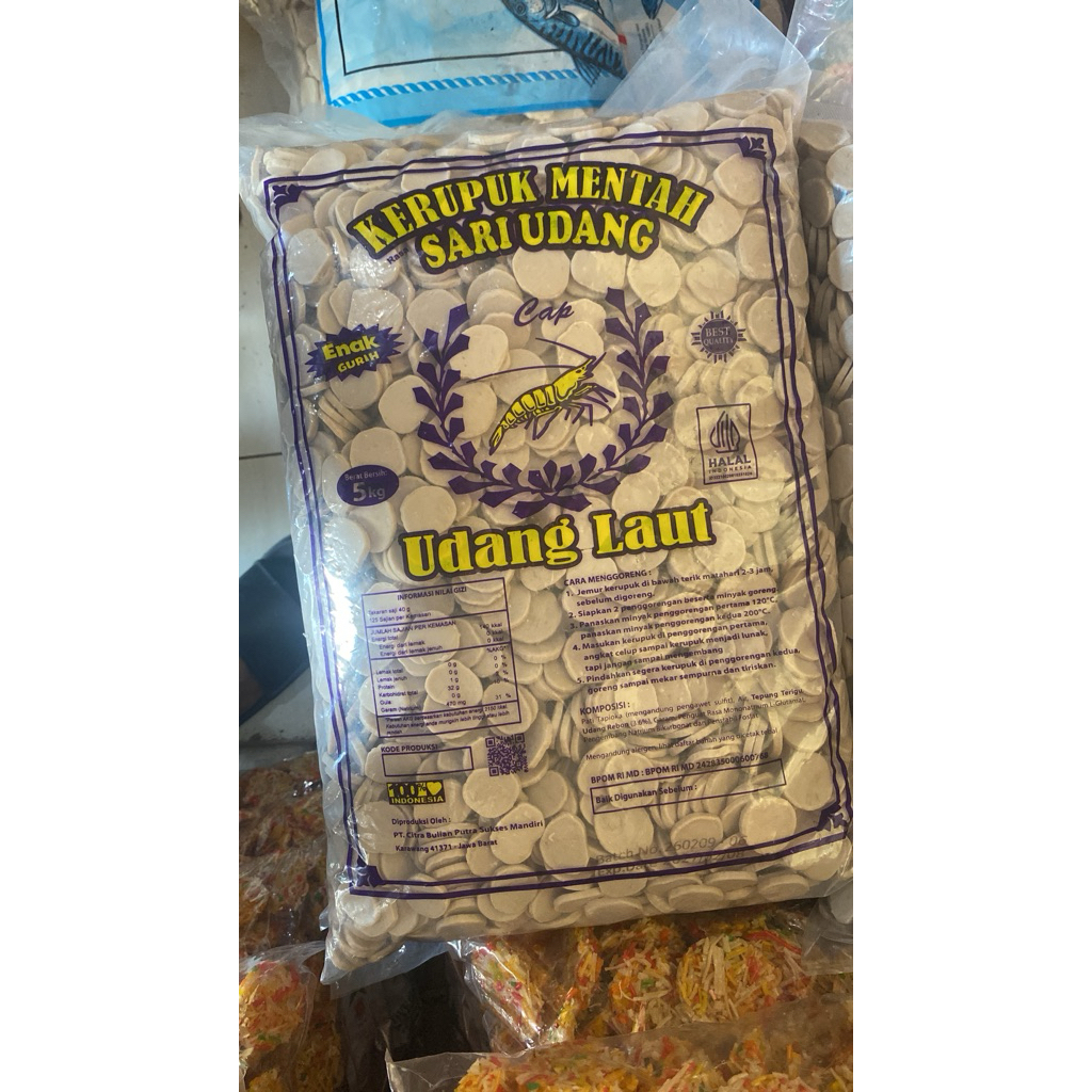 Krupuk mentah sari udang 5kg