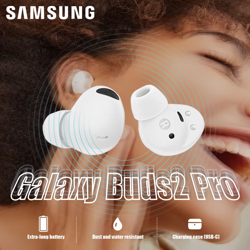 100% Original Samsung Galaxy Buds 2 Pro True Wireless Bluetooth Earbuds Adaptive Noise Cancelling Ea