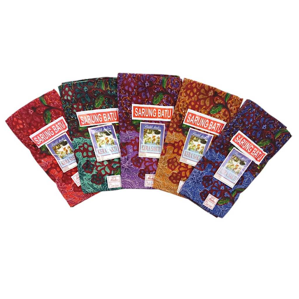 Sarung Batu Kerasakti / Sarung Batu Perempuan Kerasakti / Sewek Sarung Wanita/Pria KAIN SARUNG BATIK