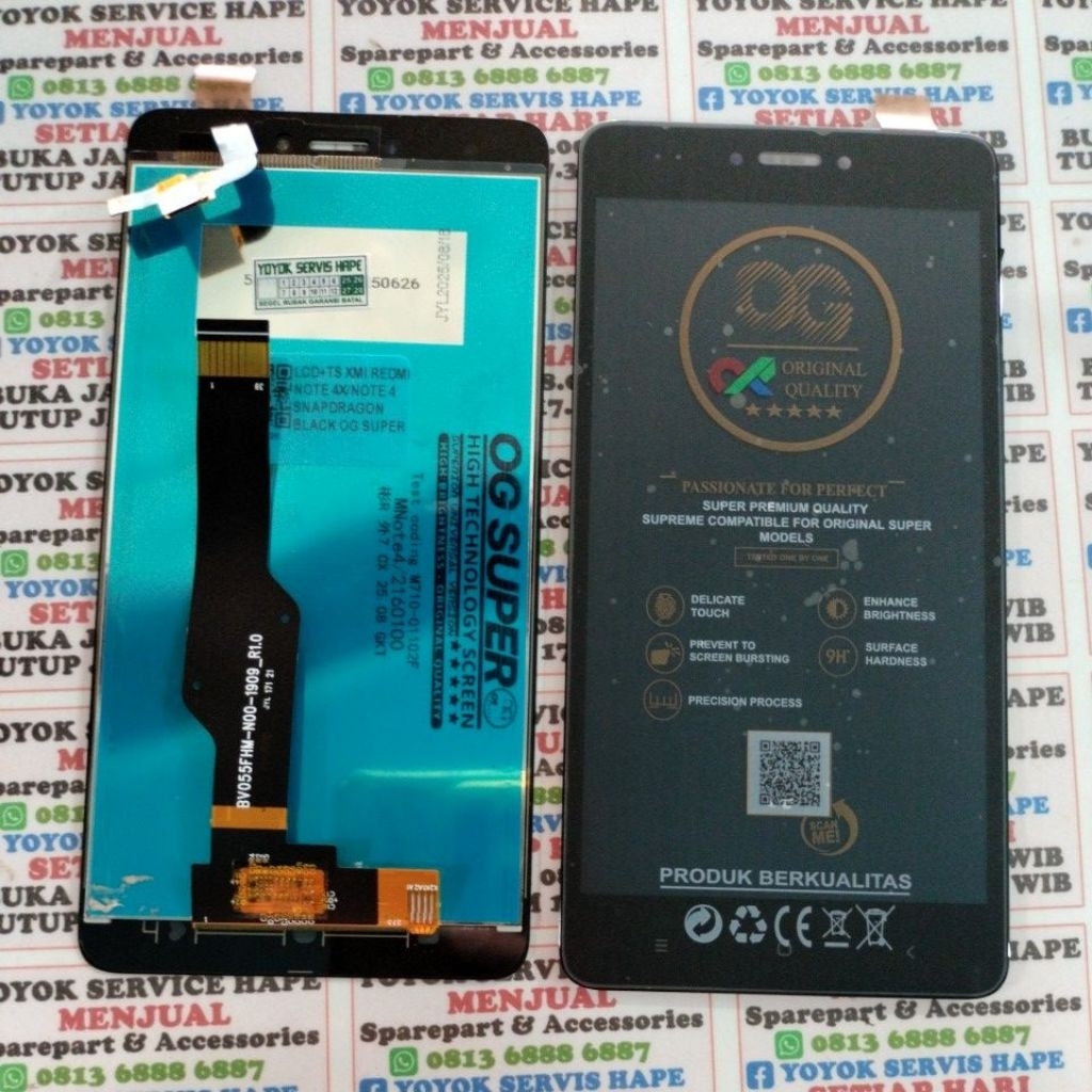 LCD+TS XIOMI REDMI NOTE 4X / NOTE 4 SNAPDRAGON BLACK OG SUPER