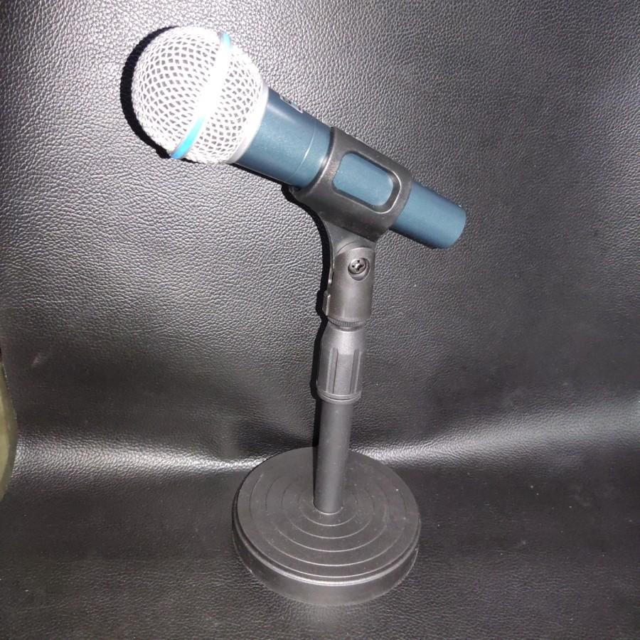 Stand Microphone Meja – Mic Stand Podium / Duduk Stabil & Kuat