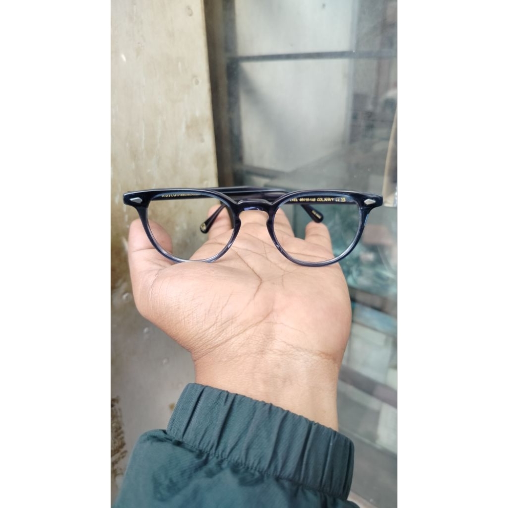 kacamata frem original moscot fevel col.navi( size 49-19-148)