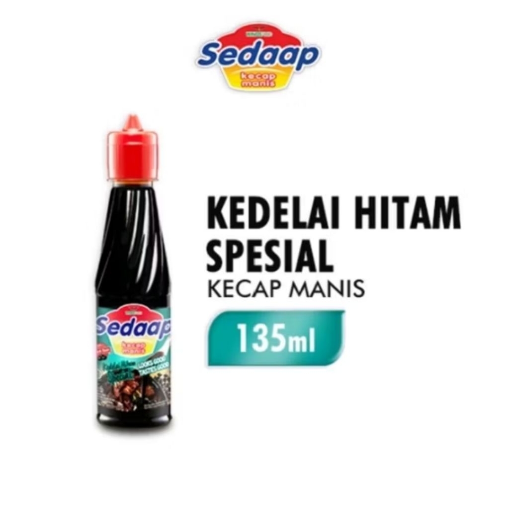 Kecap Sedap Botol 135ml - Kecap Sedap Kedelai Hitam Spesial 135ml Kemasan Botol