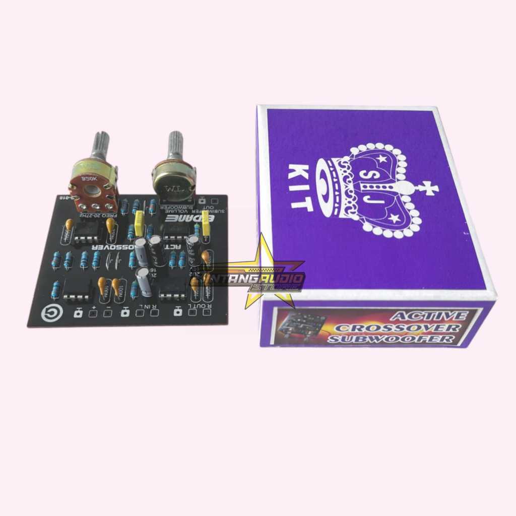 Kit Cross over Aktif 2 WAY Subwoofer Adjustable / CrossOver Aktif 2WAY