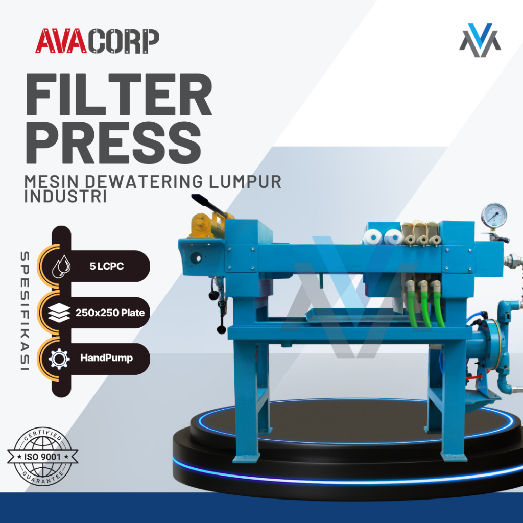 Filter Press WWTP by AVACORP | Mesin Dewatering Lumpur Industri & IPAL