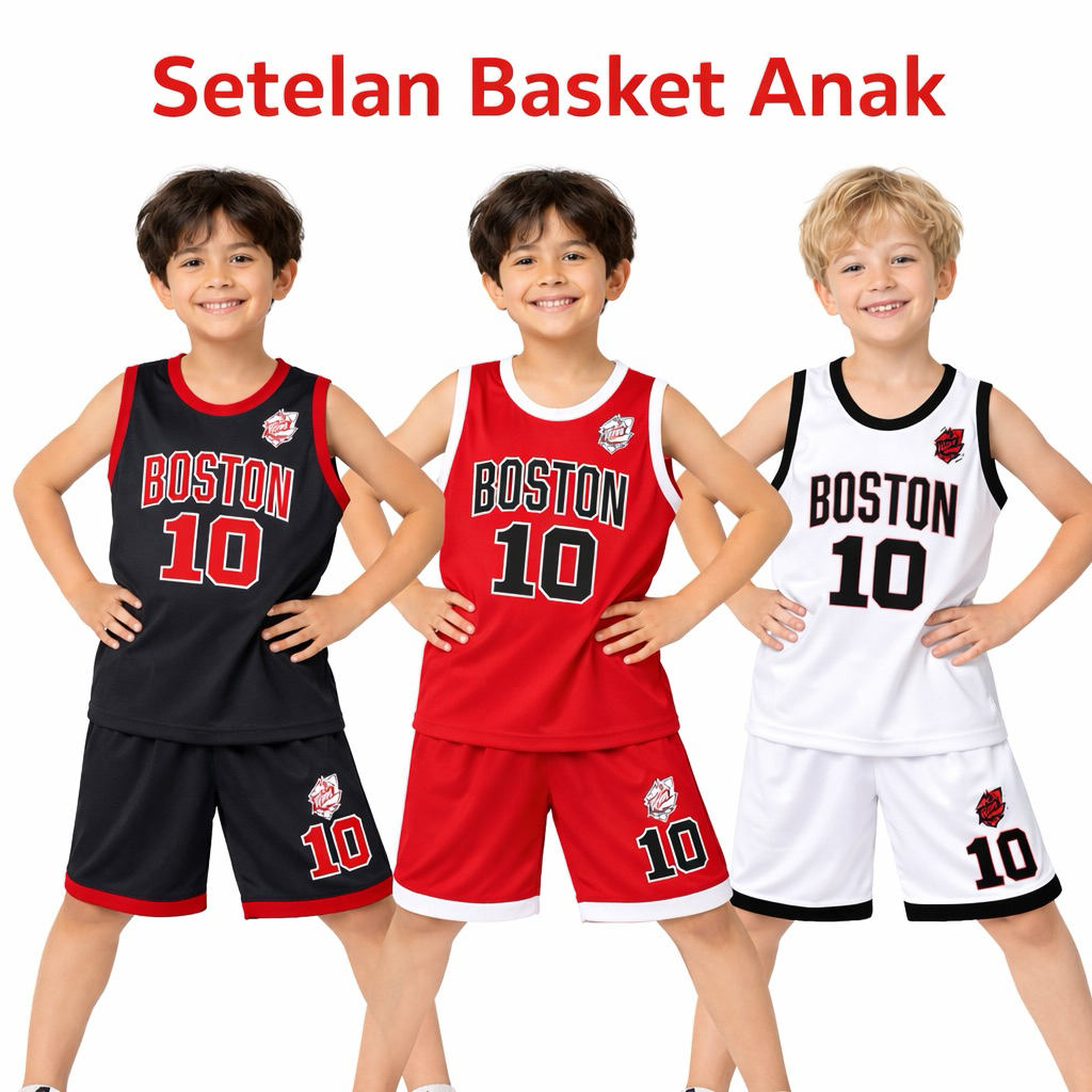 stelan anak jersey/ stelan basket anak/ baju bola basket anak/set baju anak cowok cewek