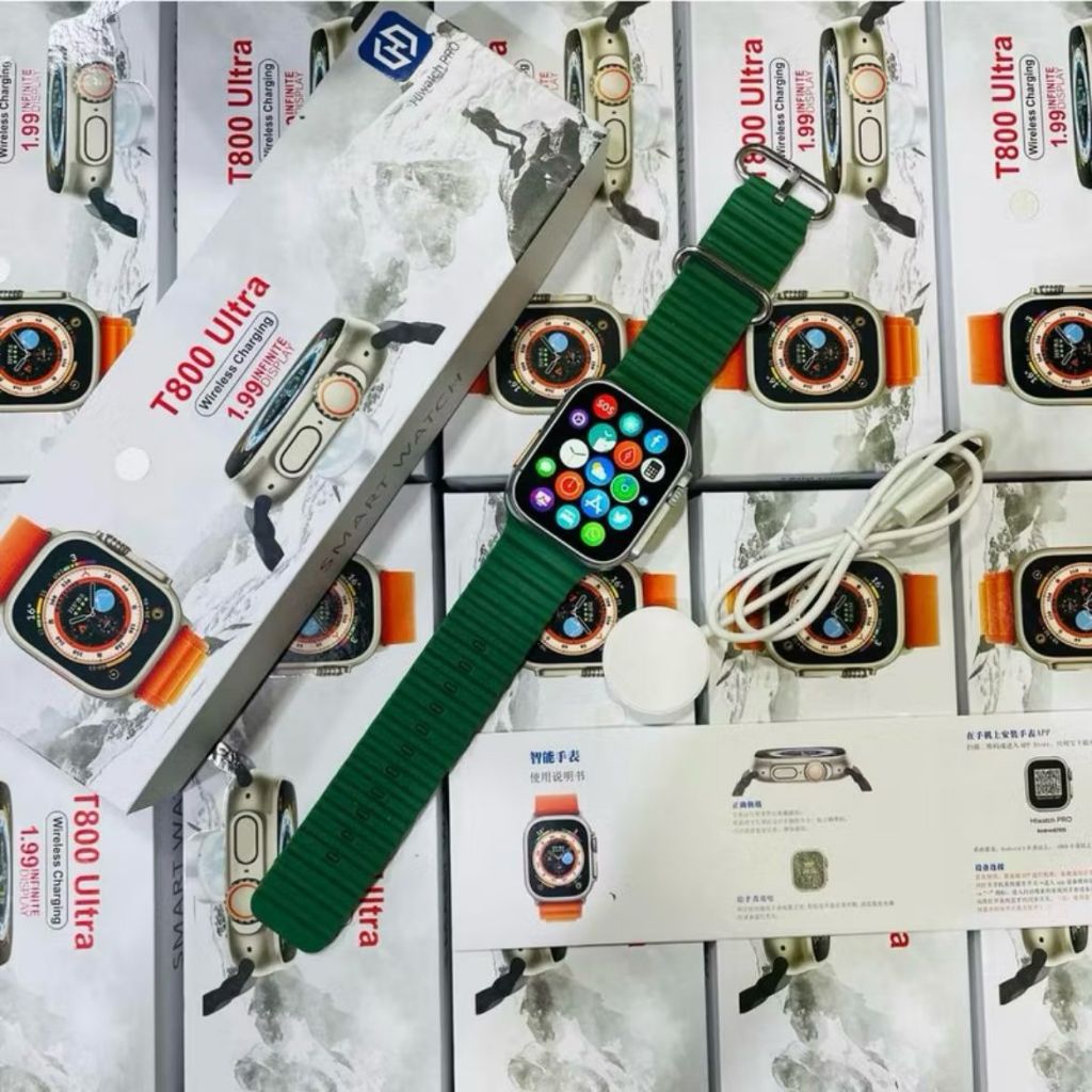 BIG SALE Jam Tangan Smartwatch Ultra T800 AMOLED Series 8 T900 Bergaransi