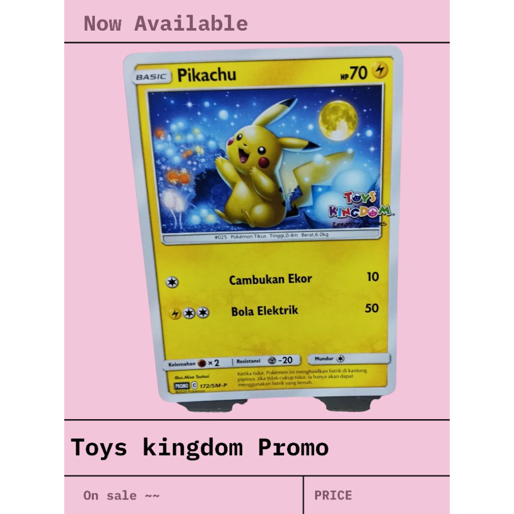 kartu pokemon promo toys kingdom