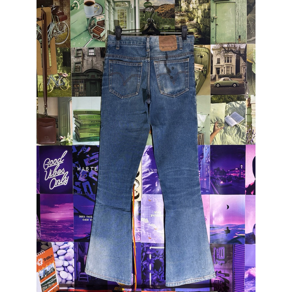 Levi’s 501 Blue Gray Bootcut Jeans Size 28 Preloved