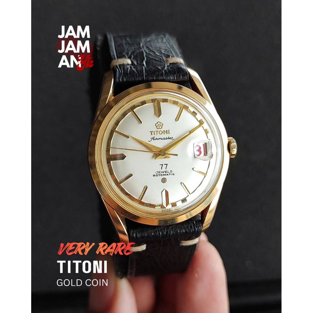 Titoni 77 Airmaster Gold Coin Automatic Swiss Made