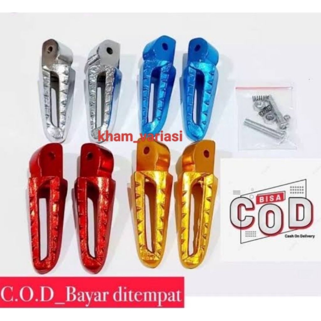 spesial diskon harga grosiran 1 set step injakan kaki belakang model standar motor vario bahan full 