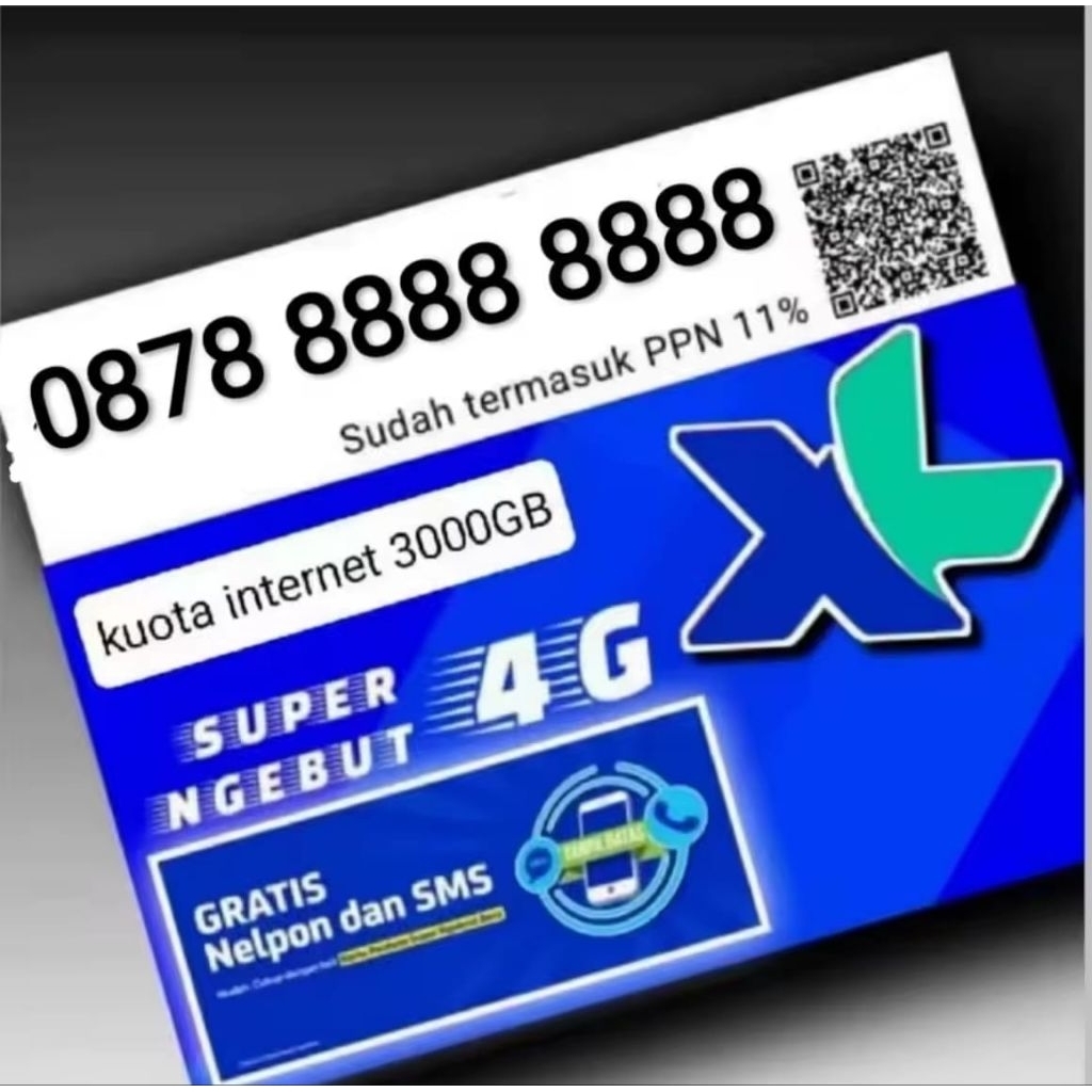 BISA REQUEST NOMOR KARTU PERDANA CANTIK XL 12 DIGIT BONUS KOUTA 3000GB
