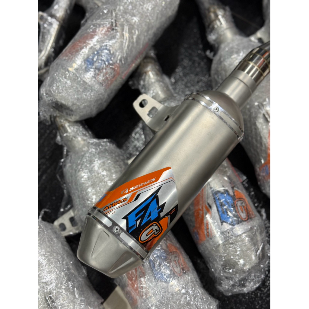 KNALPOT AHRS F4 SERIES KLX150 STAINLESS SANDBLAST ORIGINAL PRODUCT AHRS