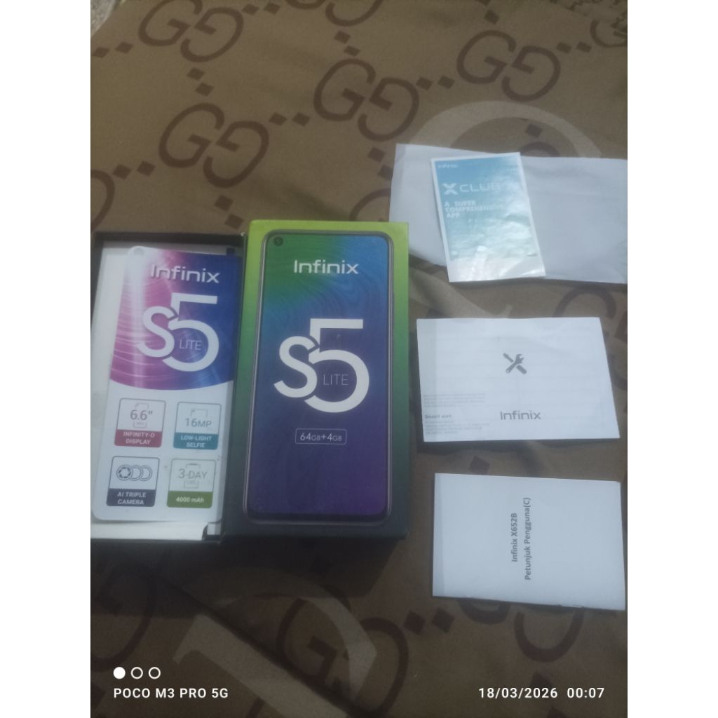 COD DUS BOX HANDPHONE INFINIX S5 LITE X652B 100% ORIGINAL BEKAS
