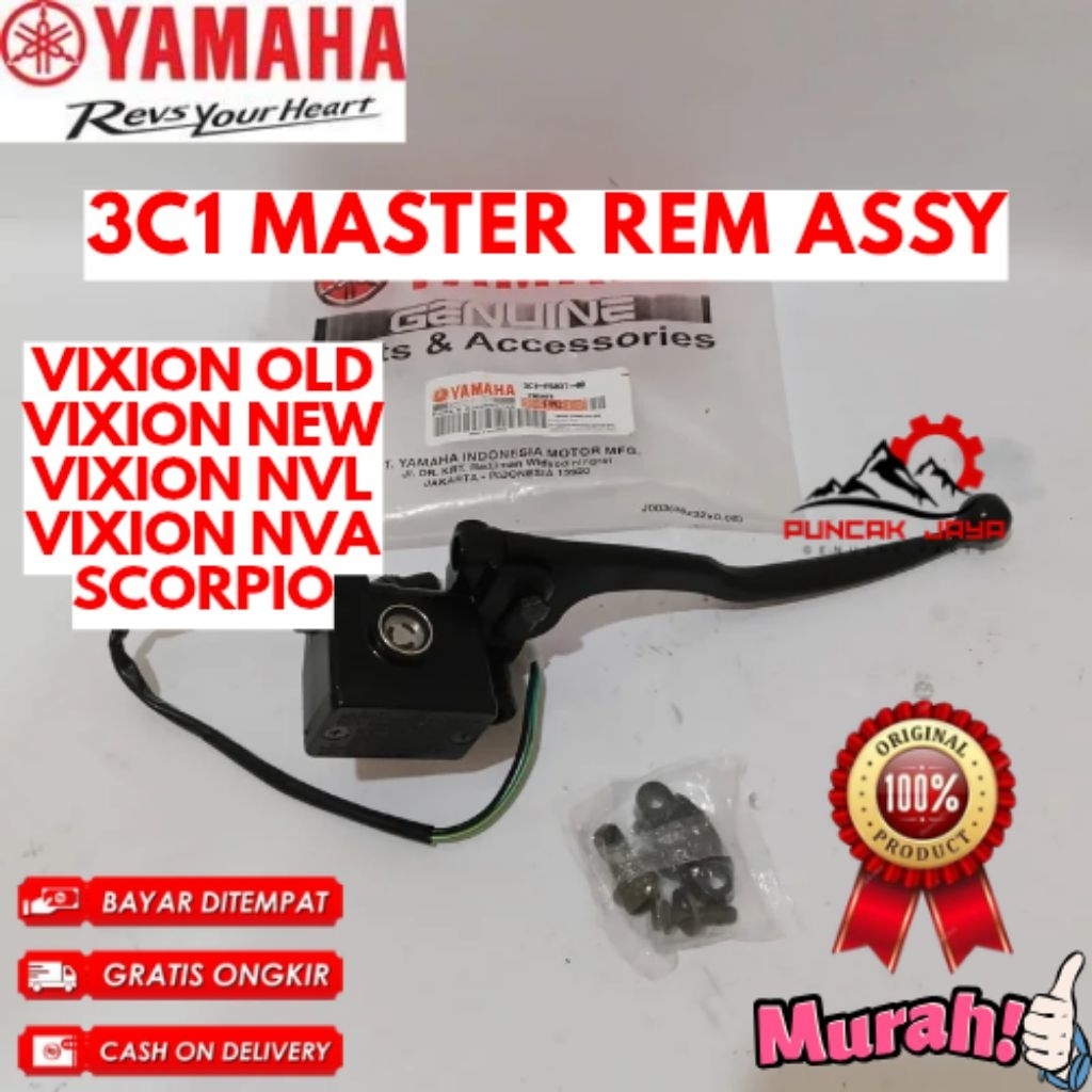 MASTER REM ASSY ORIGINAL YAMAHA KODE 3C1, MASTER REM ASSY VIXION OLD, MASTER REM ASSY VIXION NEW, MA