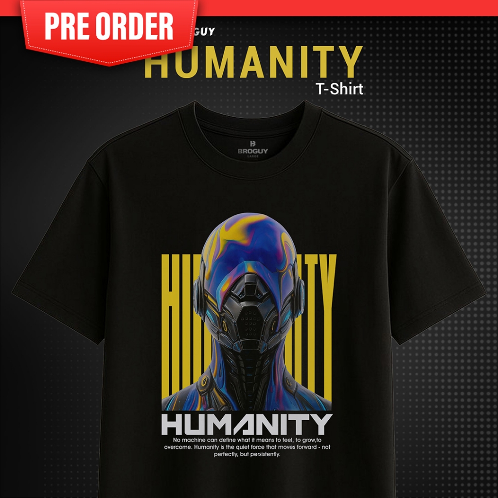 [ PRE ORDER ] BROGUY Kaos Pria Humanitee 230 GSM Tebal & Premium
