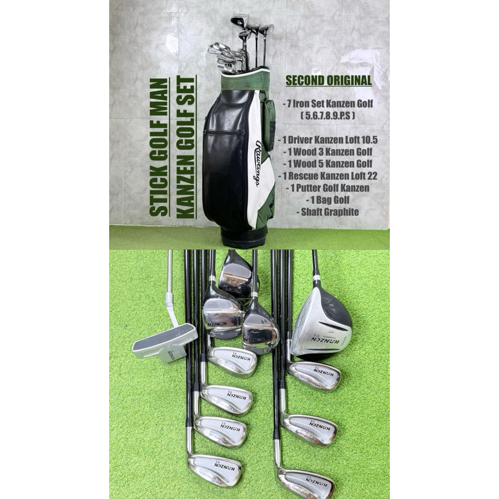 Paket Stick Golf Kanzen Golf Fullset Bag Golf Bekas Original