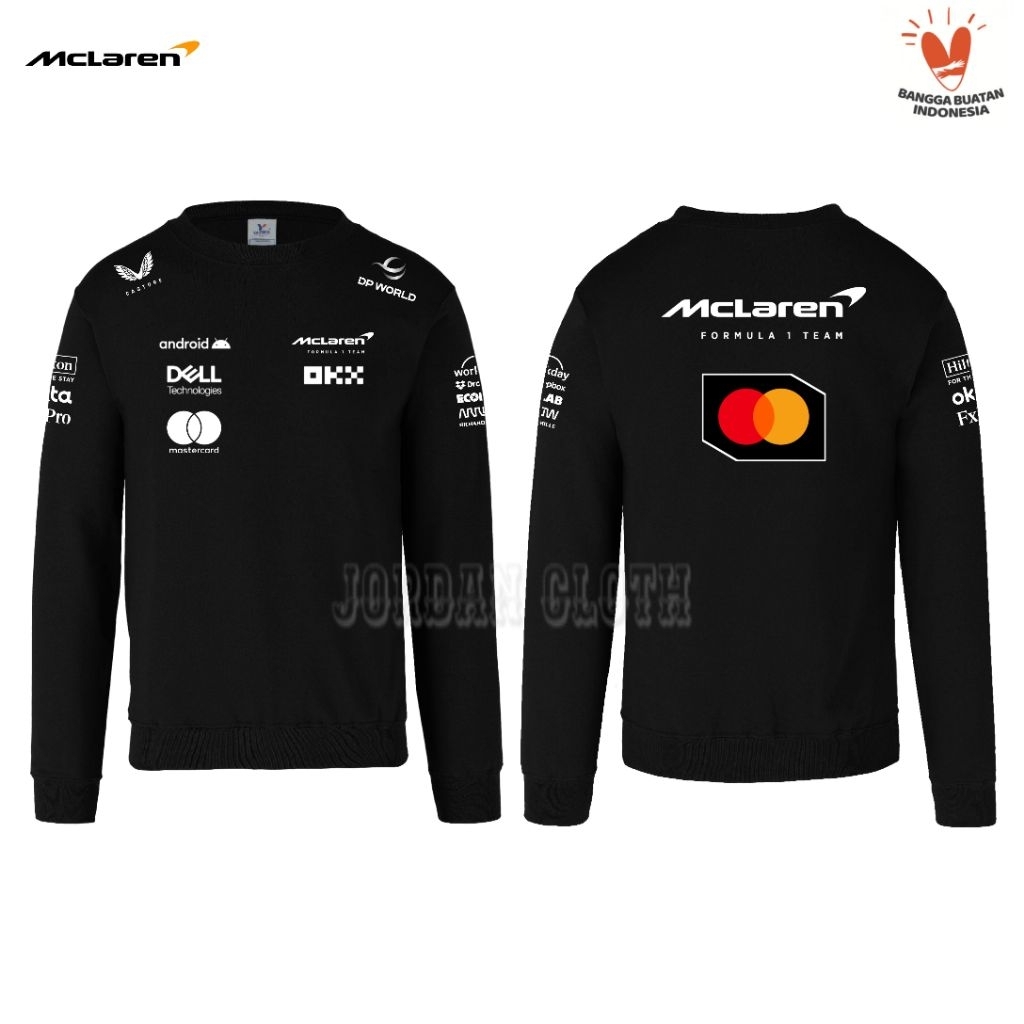 Sweater Jaket Hoodie Team Balap McLaren Racing Formula One F1