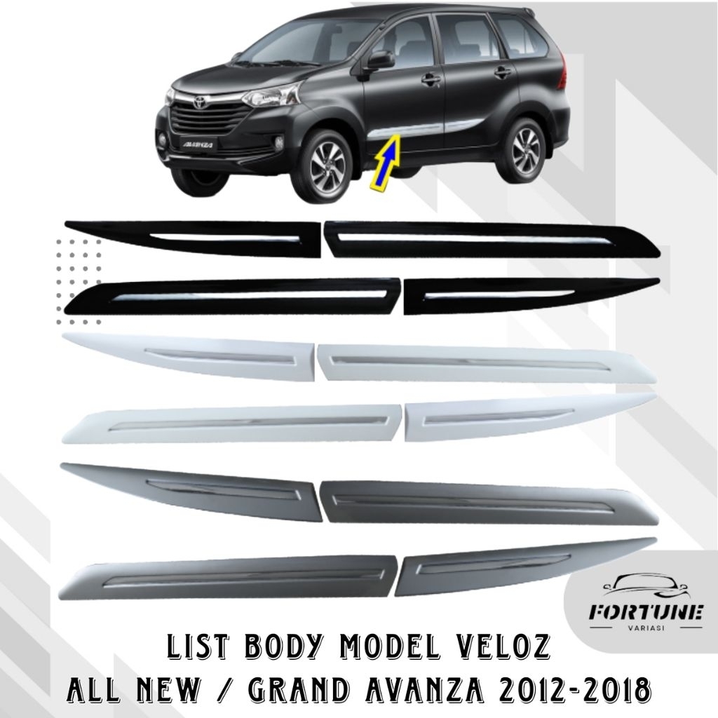 List Body List Chrome All New Avanza / Grand Avanza 2012-2016 model veloz