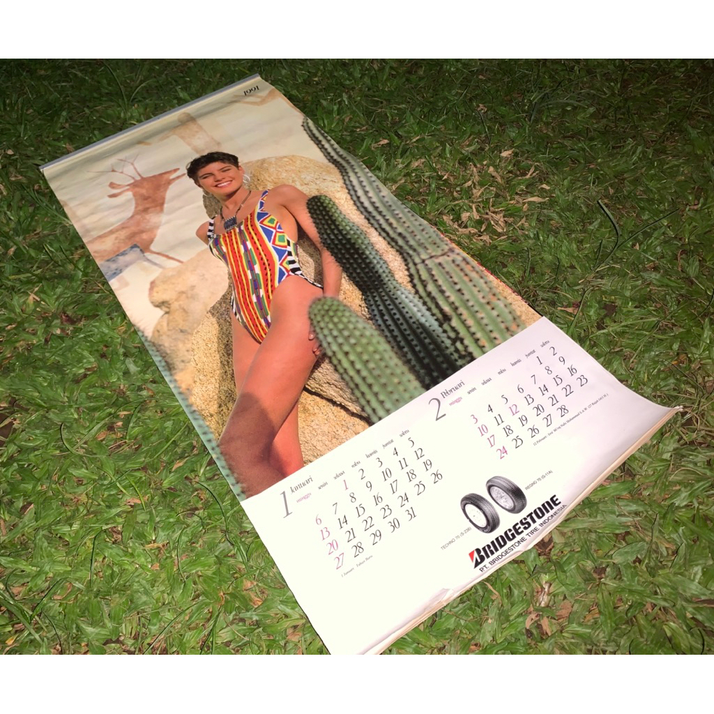 kalender dinding tahun 1991 (lawas - jadul)