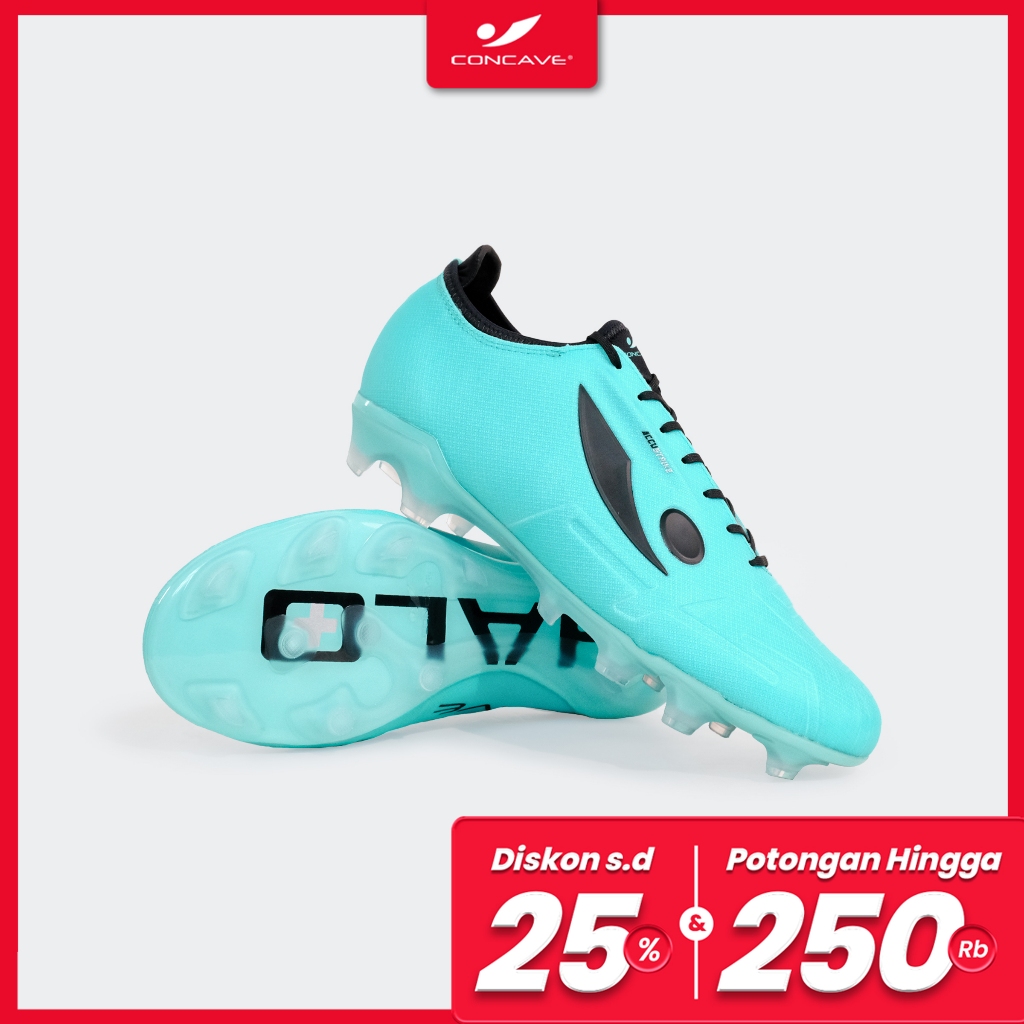 Concave Sepatu Sepak Bola - Halo Maze FG - Teal / Black - Football Shoes Original Concave id Officia