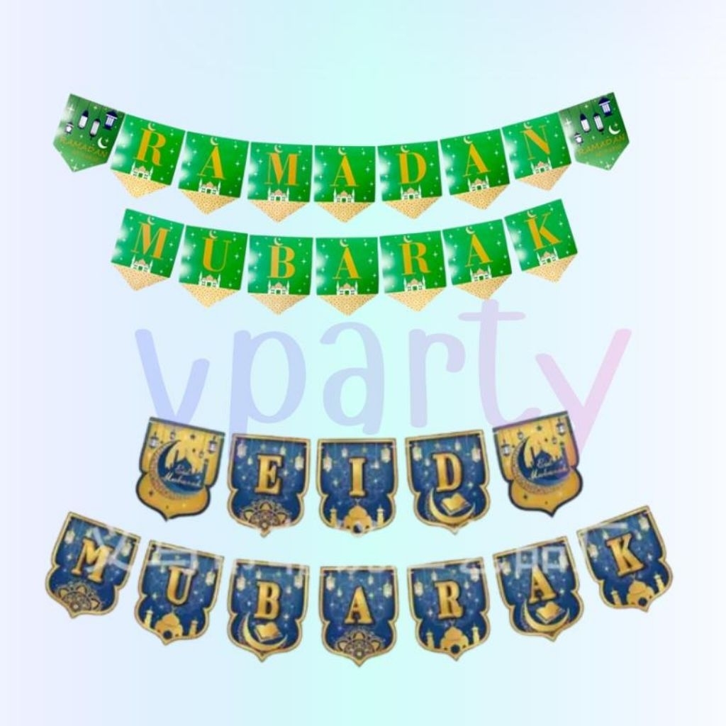 Banner Ramadan Mubarak / Banner Eid Mubarak