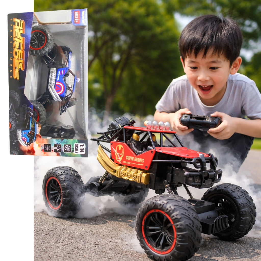 MAINAN ANAK MURAH RC SUPER HEROES METAL PR-17904 MAINAN ANAK MURAH RC MOBIL SPRAY ASAP