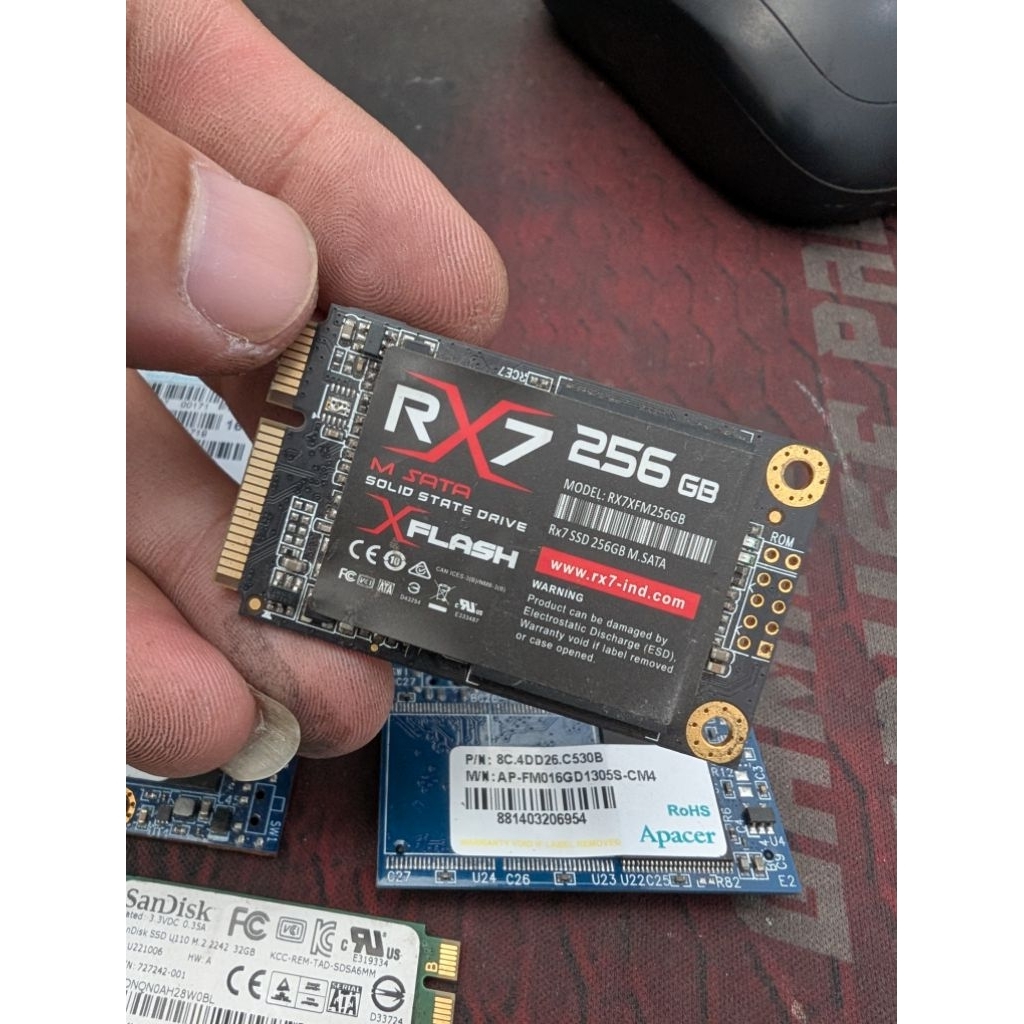 SSD MSATA 256GB RX7, SSD MSATA 256GB RX7